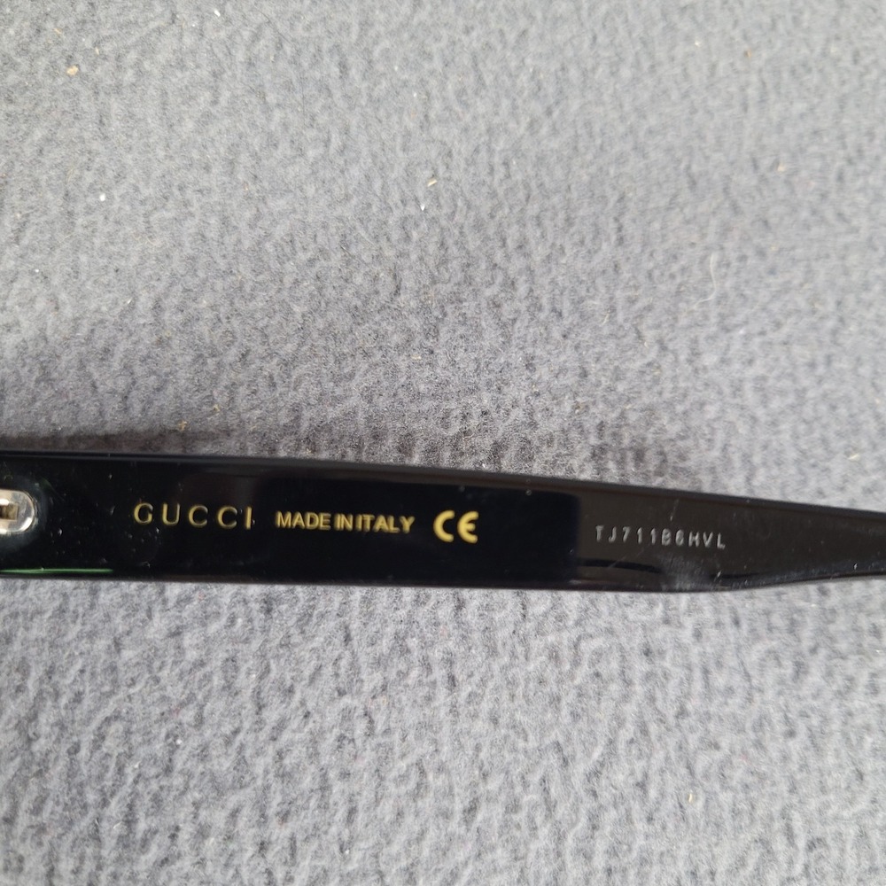 Gucci 2016 Sunglasses Black Green Tiger Oversized Square GG 0028S 010 - Picture 11 of 16